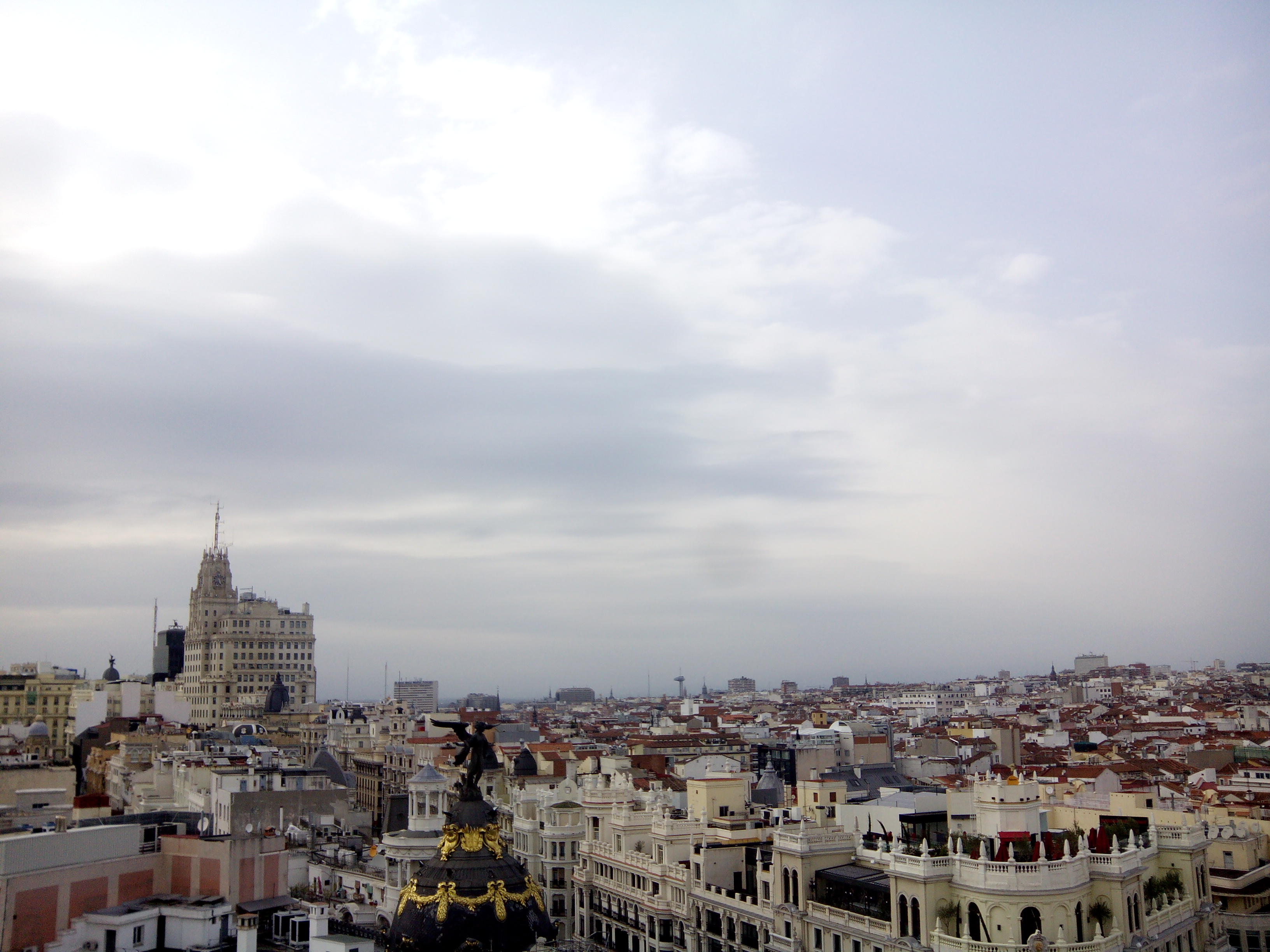 Vista de los edificios del centro de Madrid